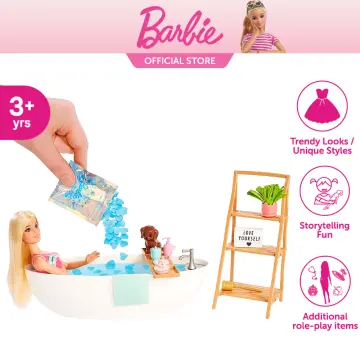 Barbie Doll & Bathtub Playset - Confetti Soap & Accessories