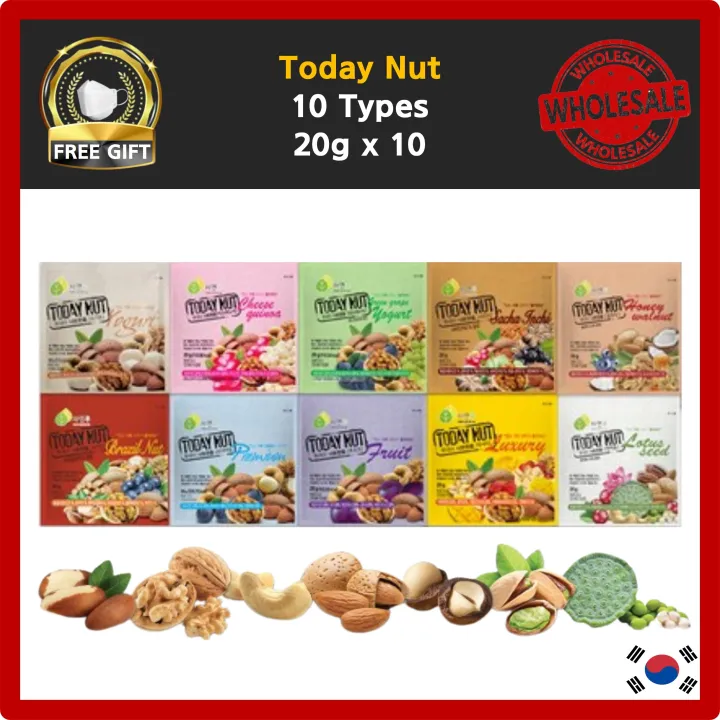 [Today Nut] Mixed Nut 10 Types 20g x 10 / Roasted Almond Walnut