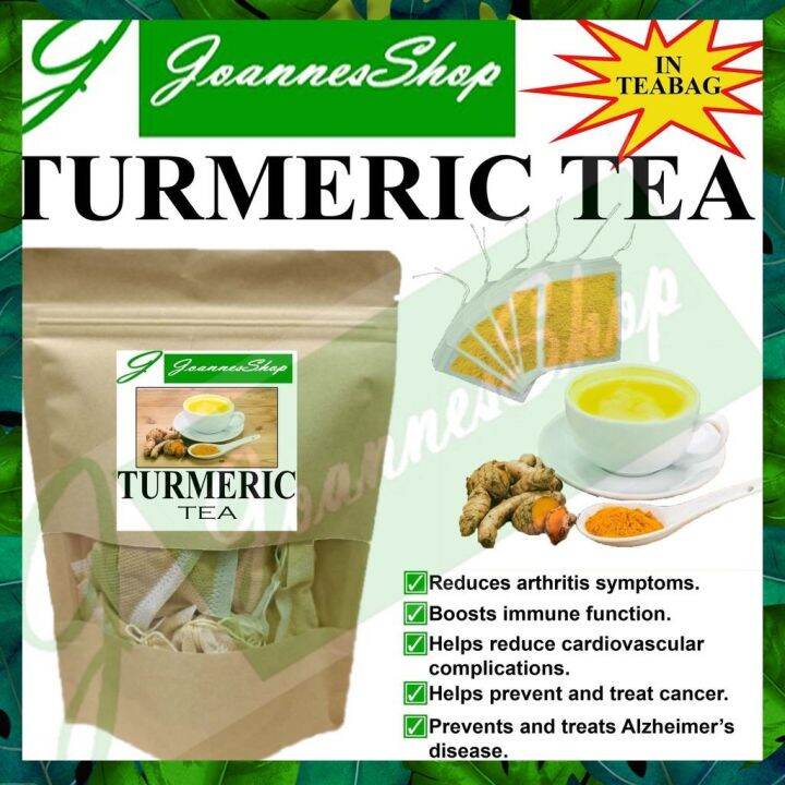 TURMERIC TEA (NO SUGAR) IN TEA BAGS Lazada PH