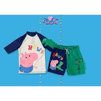 ✅ [5-6Y] George Pig 2 Pc Swim Set UV Protection ชุดว่ายน้ำ 2 ชิ้น จอร์จ พิก ป้องกันแสงแดด