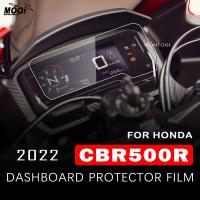 : 》{: แผงหน้าปัดฟิล์มกันรอยสำหรับรถยนต์ Honda CBR 500R 2022รถจักรยานยนต์คลัสเตอร์ป้องกันแสงสะท้อนชัดเจนมาก CB500F LCD TFT CB500X