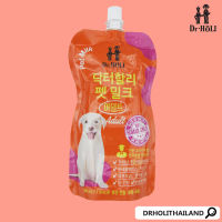 dr holi pet milk pouch นมสำหรับสุนัข นมน้องหมา อาหารเสริม 200ml adult for dog นมเกาหลี นำเข้าจากเกาหลีแท้ EXP 13/02 /2024