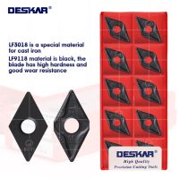 DESKAR 100% Original DNMA150408 LF3018 DNMG150608-PM LF9118 เครื่องมือกลึงภายนอกใบมีดเครื่องกลึง CNC ตัดคาร์ไบด์แทรก