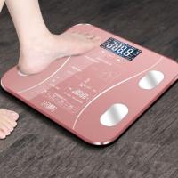 Electronic Scale เครื่องชั่งน้ำหนัก ดิจิตอล อัจฉริยะ เครื่องชั่ง ตาชั่ง เครื่องชั่งวัดไขมัน ตาชั่งวัดไขมัน ตาชั่งประมวลร่างกาย เครื่องชั่งประมวลร่างกาย หน้าจอ LCD แถมสายชาร์จฟรี