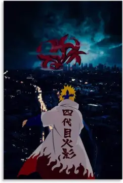 Naruto-Anime Fan Art Japanese Manga Canvas Poster Painting Decoration  Hokage