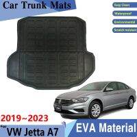 พรมกระโปรงหลังรถรถสำหรับ Volkswagen Jetta A7 2023 ~ 2019 VW Vento ถาด Error รถยนต์7แผ่นพรมกระโปรงหลังรถด้านหลังแบบ3D วัสดุ EVA