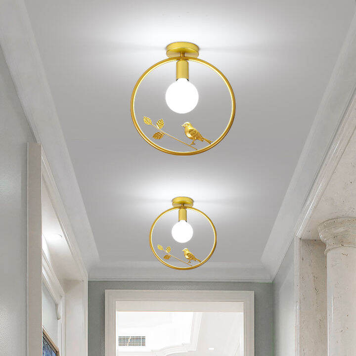 Iron art personalized corridor lights creative entrance hall entrance