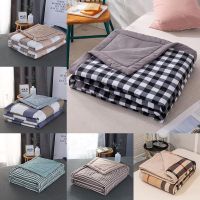 Home New Wash Cotton Quilt Summer Thin Quilt Air-conditioning Quilt Washable Single Double Children Student Summer Cool Quilt