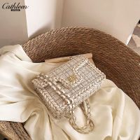 Kathleen this year popular niche woolen cloth bag ladies handbags joker 2023 chain inclined shoulder bag but small bread --ndjb238803