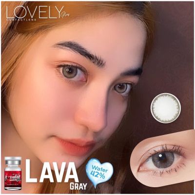 📌 สุดปัง มีค่าสายตา 📌 Lovelylens Lava Mimi Gray Brown  บิ๊กอาย สุดปัง คอนแทคเลนส์ รายเดือน มีอย แถมตลับฟรี  เลนส์นิ่ม สวยปังมาก