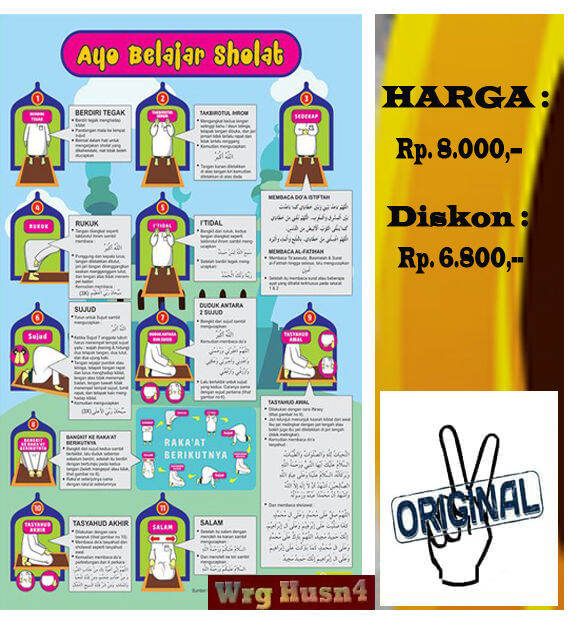 Poster Ayo Belajar Sholat Lazada Indonesia