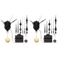 2X Quartz Pendulum Trigger Clock Movement Chime Westminster Melody Mechanism Clock Kit with 6 Pairs of Hands