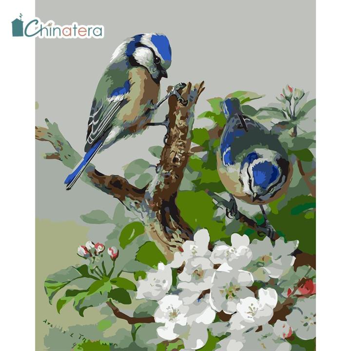 Hai con chim màu xanh trong bức tranh sơn dầu DIY theo số sẽ làm say lòng những ai yêu thích loài chim này. Chỉ với vài bước đơn giản, bạn có thể tạo ra những bức tranh sơn dầu vô cùng đẹp mắt và đầy tình cảm. Hãy xem hình ảnh về tranh sơn dầu tự vẽ theo số để tham khảo và cảm nhận.