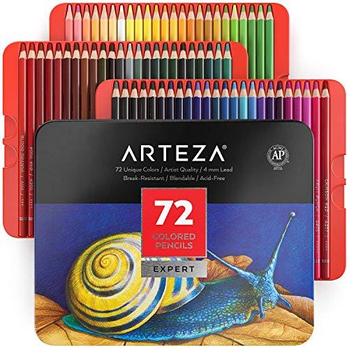 Color Pencils 72 Colored Pencils for Adult Coloring Books Artists Set  Professional Premium Soft Pencil Colors for Drawing Sketch Books Art  Supplies Artist Kid and Beginner Sketching