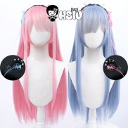 Rem Cosplay Wig Ram Cosplay Long Wig Re Zero Starting Life In Another