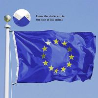 Eu X Polyester Flag In European Flag 3ft Of For Outdoors 5 The Flag Home Decor