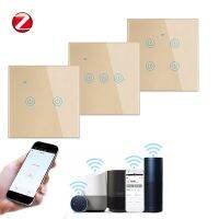 Zigbee Smart Light Touch Switch EU 1/2/3/4 Way Voice Control Timing function