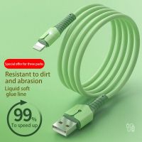 325วังฮีขายดี - / สายเคเบิลข้อมูล USB สำหรับ iPhone 13 12 Mini Pro Max X XR 11 8 7 6วินาทีซิลิโคนเหลว5A อย่างรวดเร็วชาร์จ USB สายเคเบิลข้อมูลโทรศัพท์ชาร์จสาย