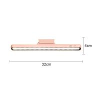 Pink Table Lamp LED Desk Lamp USB Rechargeable Hanging Magnetic Light Reading Light Office Accessories For Desk Bedroom Bedside Tabl