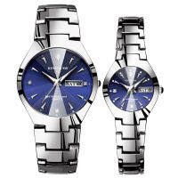 Couple Watches for Lovers Kingnuos nd Quality Quartz Wrist Watch Men and Women Watches Date Week Luminous Display Pair Hours