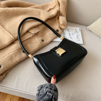 LEFTSIDE Solid Color PU Leather Shoulder Bags For Women  hit Lock Handbags Small Travel Hand Bag Lady Fashion Bags