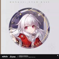 Pre-sale: 2023 New Anime Game Honkai: Star Rail COSPLAY HOOK CLARA Vertical Painting Series Tinplate Badge Fashion Brooches Pins