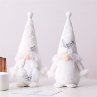 Pure White Gnome Decorations Valentines Day Decoration Pure White Plush Faceless Doll Winter Christmas Ornaments Elf Dwarf Gnome Ornaments