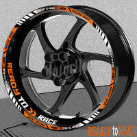 Stiker Reflektif Roda Sepeda Motor Rim Hub Bergaris Decal Siap สำหรับ Balapan Pita Aksesori Tahan Air สำหรับ KTM Duke 3906908901290