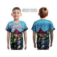 [Tsdopn34gpt]   Roxx kids game pattern with back packed kids 3D T shirt high quality / with size