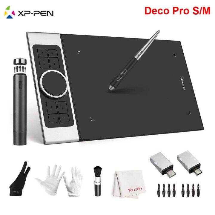 XP-Pen Deco Pro S M แท็บเล็ตวาดรูปแท็บเลตวาดรูปแรงดัน8192ปากกาสไตลัสปาก ...