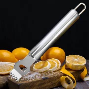 Stainless Steel Lemon Lime Orange Peeler Fruit Zester Citrus Scraper