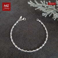 MT สร้อยข้อมือเงินแท้ ลายเม็ดข้าว มูนคัท สลับบอลกลม ข้อมือ 16, 17 ซม. 925 Sterling Silver Ball &amp; Oval moon cut Bracelet (sb235) MT Jewelry มณีธารา