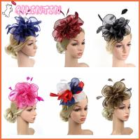 91LINTIN มีสไตล์ ที่คาดผมตาข่ายดอกไม้ งานแต่งงาน การแข่งขันรอยัลแอสคอต หมวก fascinator งานเลี้ยงน้ำชาค็อกเทล หมวกกันน็อก ที่คาดผมดอกไม้ขนนก