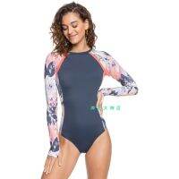 [COD] surfing sunscreen swimsuit wetsuit snorkeling one-piece long-sleeved swimming conservative student simple hot spring summer thin girl