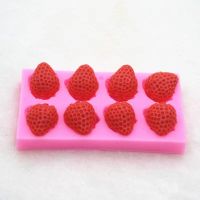 Strawberry Shape Silicone Mold Kitchen DIY Cake Baking Decoration Fondant Pudding Chocolate Mold Cake Fruit Strawberry Mold Bread Cake  Cookie Accesso