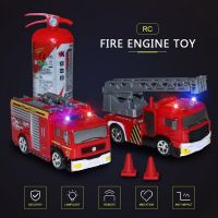 RC FIRE ENGINE รถดับเพลิง บังคับวิทยุ มาตราส่วน 1:58  รีโมทบังคับไร้สาย เดินหน้า ถอยหลัง เลี้ยวซ้ายขวา