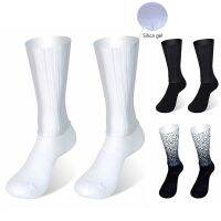 【YD】 New Aero Cycling Socks Silica Gel Non-slip Breathable Racing Men Calcetines Ciclismo