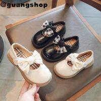 guangshop สไตล์กุทัณฑ์สาวส่องแสงหนังรองเท้าแบนน่ารัก Velcro ป้องกันการลื่นเด็กเจ้าหญิงรองเท้า2-8ปีนุ่มแต่เพียงผู้เดียว T22N07CC-50