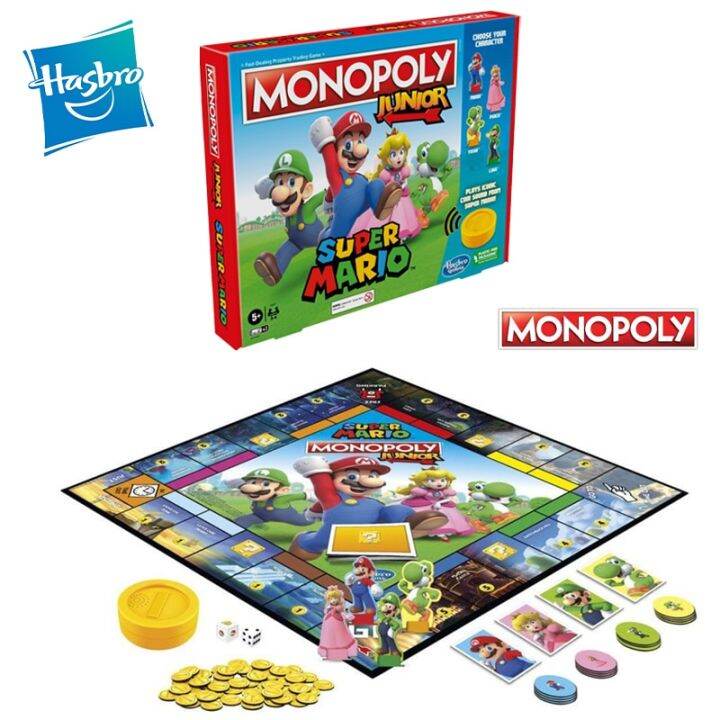 Hasbro Monopoly Junior Super Mario Edition Board Game, Ages 5+, Explore ...