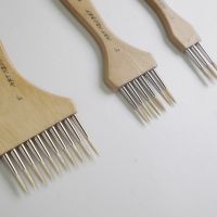 【YF】 Artsecret Fork Head Paintbrush Three Five Or Ten Bristle Hairs For Artist Drawing Pencil Over Grainer Brush No.2031