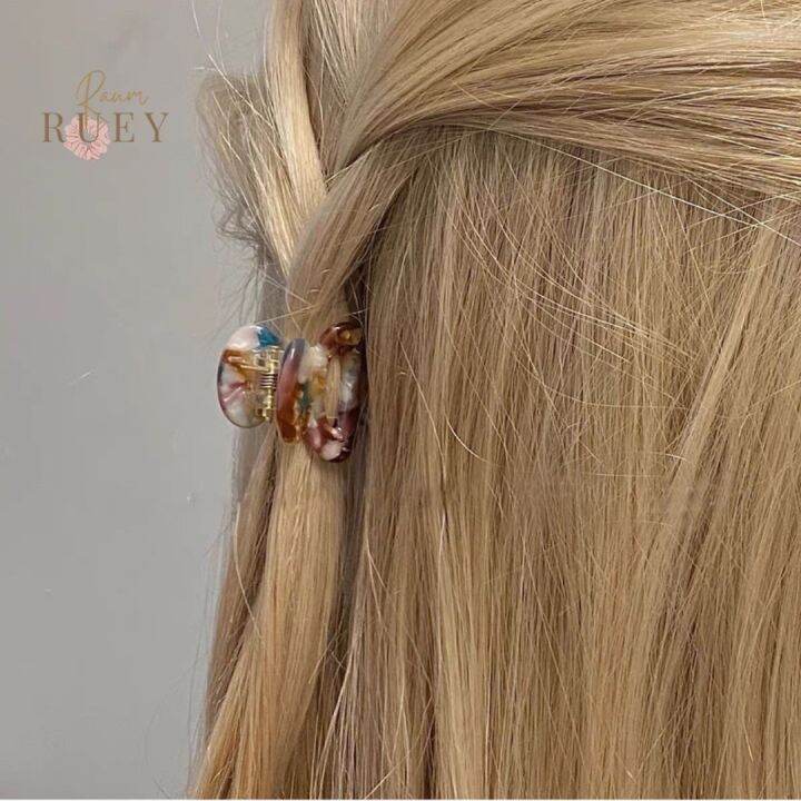 mini-marble-hair-clip-กิ๊บหนีบผมเด็ก-กิ๊บติดผมสไตล์เกาหลี