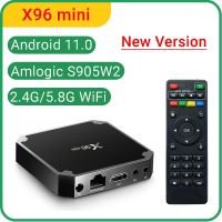 กล่องทีวีขนาดเล็ก X96เวอร์ชัน2023กล่องสมาร์ททีวี11.0 Amlogic S905W2 2.4G/5.8G Wifi รองรับ4K H.265 HEVC Set Top Box X96mini