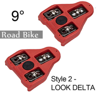 BUCKLOS จักรยาน Cleats สำหรับ LOOK DELTA Road จักรยานเหยียบ Cleatset 9 ° Float Cleat เหยียบ Fit Peloton ขี่จักรยานรองเท้าขี่อุปกรณ์