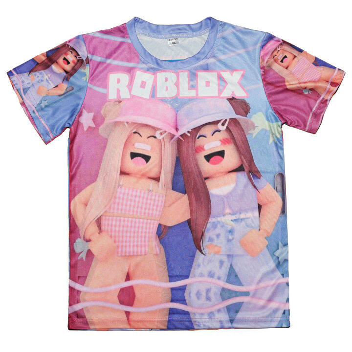 New Roblox Game Cartoon Anime Boys and Girls' T-Shirt Multi Color