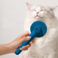 Pet Slicker Brush Removes Undercoat Tangled Hair Massages Self-Cleaning Slicker Brush For Shedding Dog Cat Grooming Comb Removes