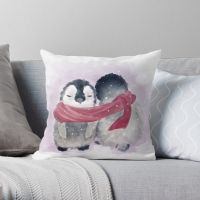 【LZ】❐  Penguin cuddle lance travesseiro decorativo almofada capa decorativa para sala de estar