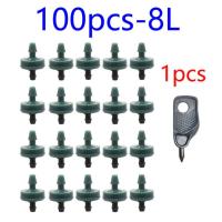 ตัวปล่อยแรงดัน8l 2l 4l 500-100ชิ้นตัวจ่ายชดเชยเครื่องควบคุมการชดเชยแรงดันอัตโนมัติชลประทานสวนแบบหยดไหลสม่ำเสมอ