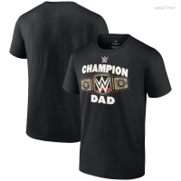 2023 NEW Wwe Championship Dad Black Printed T-shirt Size：s-5xl