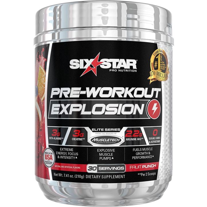 six-star-pre-workout-explosion-30servings-พรีเวิร์คเอาท์-เพิ่มพละกำลัง-เพิ่มกล้าม-ออกกำลังกาย