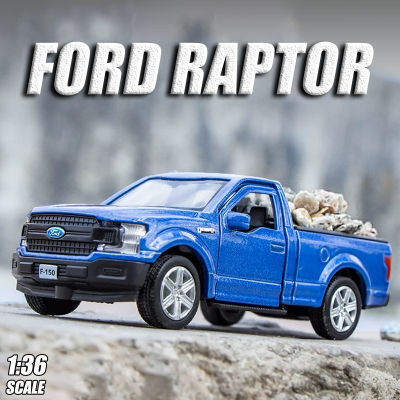 【RUM】1:36 Scale FORD F-150 RAPTOR Genuine License Diecast car Alloy Car Model Toys for Boys Car for Boys Toys for Kids Gifts for Boys Collection